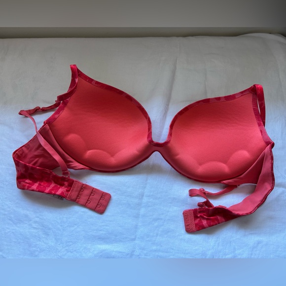 La Senza Push-Up Bra – Red/Coral Animal Print – Size 36A - Picture 5 of 7